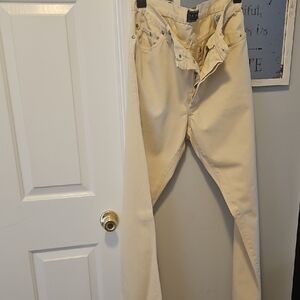 Versce Beige High-Waisted Jeans